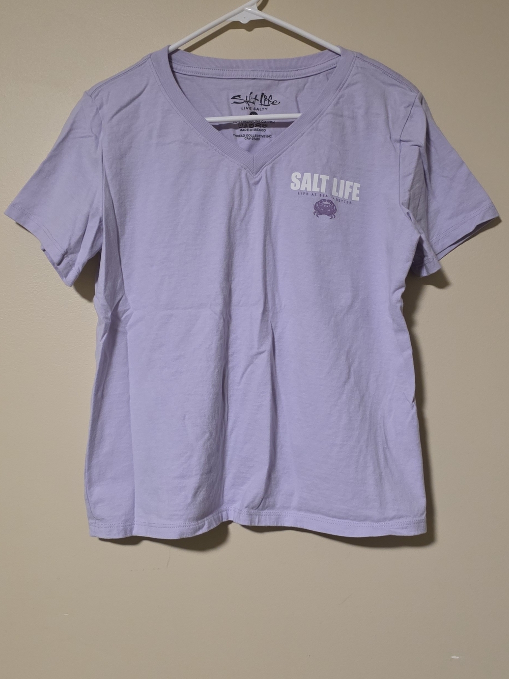 Salt Life Lavender V-Neck Tee